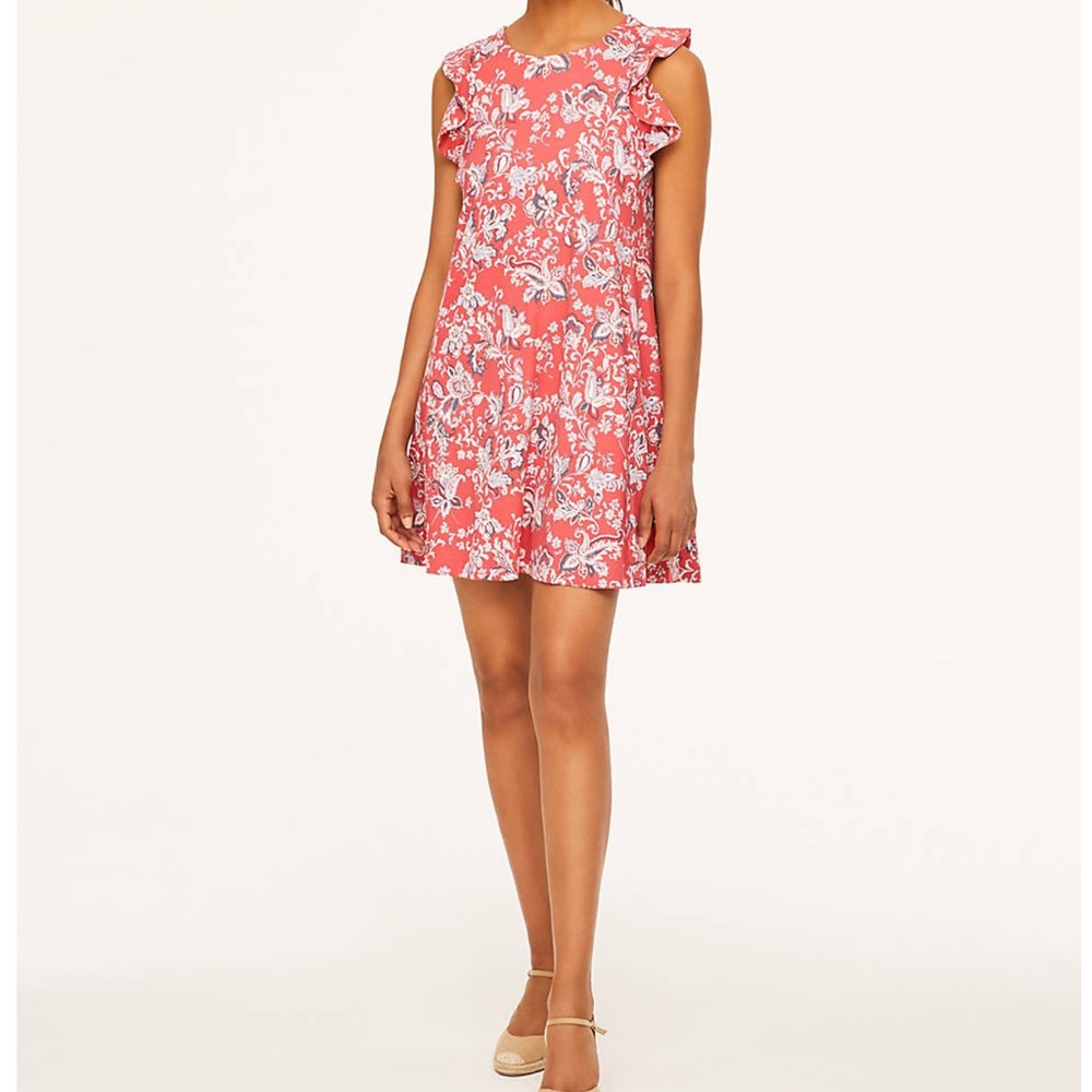 Paisley flutter swingy tee dress